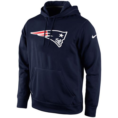 New England Patriots Nike KO Logo Essential Hoodie Navy Blue